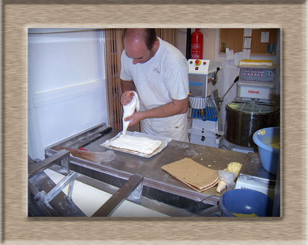 Trabajando en una tarta